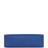 Hermes Kelly Pochette Bleu Royal Swift Palladium Hardware