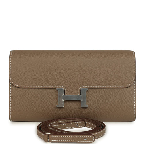 Hermes Constance Wallet To Go Etoupe Epsom Palladium Hardware