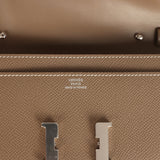 Hermes Constance Wallet To Go Etoupe Epsom Palladium Hardware