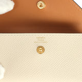 Hermes Kelly Pocket Belt 18 Craie Epsom Gold Hardware