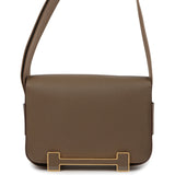 Hermes Geta Etoupe Chevre Mysore Gold Hardware