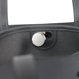 Hermes Tablier Sellier Ardoise Vache Hunter, Swift and Toile Militaire Palladium Hardware