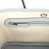 Hermes Garden Party Neo 23 Gris Pantin Negonda Palladium Hardware