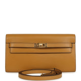 Hermes Kelly Wallet To Go Sesame Tadelakt Gold Hardware