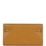Hermes Kelly Wallet To Go Sesame Tadelakt Gold Hardware