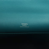 Hermes Kelly Pochette Vert Bosphore Swift Palladium Hardware