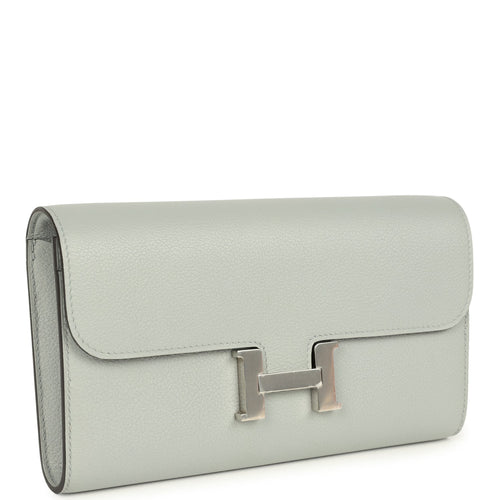 Hermes Constance Wallet To Go Bleu Glacier Evercolor Palladium Hardware