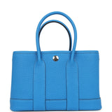 Hermes Garden Party Neo 23 Bleu Hydra Negonda Palladium Hardware
