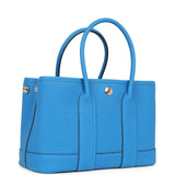 Hermes Garden Party Neo 23 Bleu Hydra Negonda Palladium Hardware