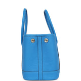 Hermes Garden Party Neo 23 Bleu Hydra Negonda Palladium Hardware