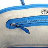 Hermes Garden Party Neo 23 Bleu Hydra Negonda Palladium Hardware
