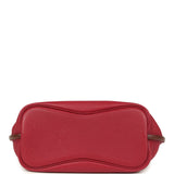 Pre-owned Hermes So Kelly 22 Rubis Togo Palladium Hardware