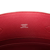 Pre-owned Hermes So Kelly 22 Rubis Togo Palladium Hardware