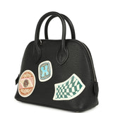 Hermes Mini 1923 Pique-Colle Bolide Black Chevre Palladium Hardware