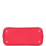 Hermes Mini 1923 Bolide Rose Extreme Chevre Chamkila Palladium Hardware