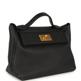 Hermes 24/24 29 Black Togo and Swift Gold Hardware