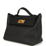 Hermes 24/24 29 Black Togo and Swift Gold Hardware