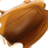 Hermes Mini 1923 Pique-Colle Bolide Sesame Chevre Palladium Hardware