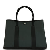 Hermes Garden Party 36 Vert Mangrove Toile H and Black Negonda Palladium Hardware