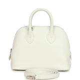 Hermes 1923 Bolide Mini New White Evercolor Palladium Hardware