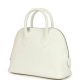 Hermes 1923 Bolide Mini New White Evercolor Palladium Hardware