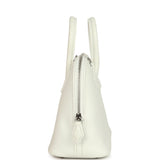 Hermes 1923 Bolide Mini New White Evercolor Palladium Hardware
