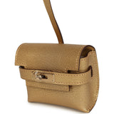 Hermes Kelly Festival Bag Charm Dore Chevre Chamkilight Permabrass Hardware