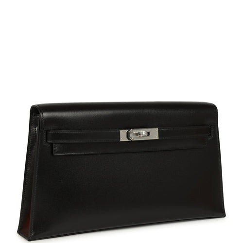 Hermes Kelly Elan Black Box Palladium Hardware