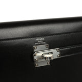 Hermes Kelly Elan Black Box Palladium Hardware