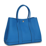 Hermes Garden Party 30 Bleu Hydra Negonda Palladium Hardware