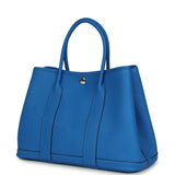 Hermes Garden Party 30 Bleu Hydra Negonda Palladium Hardware