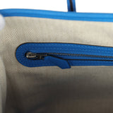 Hermes Garden Party 30 Bleu Hydra Negonda Palladium Hardware