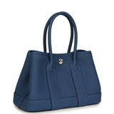 Hermes Garden Party Neo 23 Bleu Tie Togo Palladium Hardware