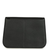 Hermes Halzan 25 Black Clemence Gold Hardware
