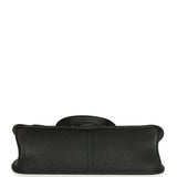 Hermes Halzan 25 Black Clemence Gold Hardware