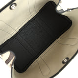 Hermes Garden Party 30 Beton Toile Officier Canvas and Black Negonda Palladium Hardware