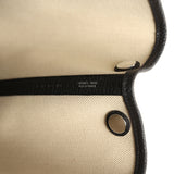 Hermes Garden Party 30 Beton Toile Officier Canvas and Black Negonda Palladium Hardware