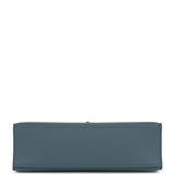 Hermes Kelly Pochette Bleu Tempette Swift Palladium Hardware