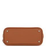 Hermes 1923 Bolide Mini Gold Evercolor Palladium Hardware