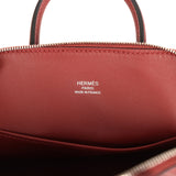 Hermes 1923 Bolide Mini Rouge H Chevre Palladium Hardware