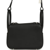 Hermes Mini Lindy II Black Clemence Palladium Hardware