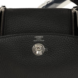 Hermes Mini Lindy II Black Clemence Palladium Hardware