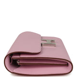 Pre-owned Hermes Constance Wallet To Go Mauve Sylvestre Epsom Palladium Hardware