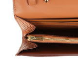 Pre-owned Hermes Constance Wallet To Go Gold Matte Alligator Gold Hardware