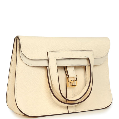 Hermes Halzan 25 Nata Clemence Gold Hardware