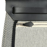 Hermes Herbag Zip PM 31 Black Vache Hunter and Ecru-Black Criss Viking Canvas Palladium Hardware
