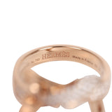 Hermes Kelly Gavroche Ring 18K Rose Gold Hardware & Diamonds