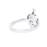 Hermes Finesse Ring Diamonds and 18K White Gold Hardware