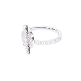 Hermes Finesse Ring Diamonds and 18K White Gold Hardware