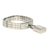 Hermes Kelly Watch Mini Model 16mm White Mother of Pearl, Stainless Steel Hardware and White Diamonds